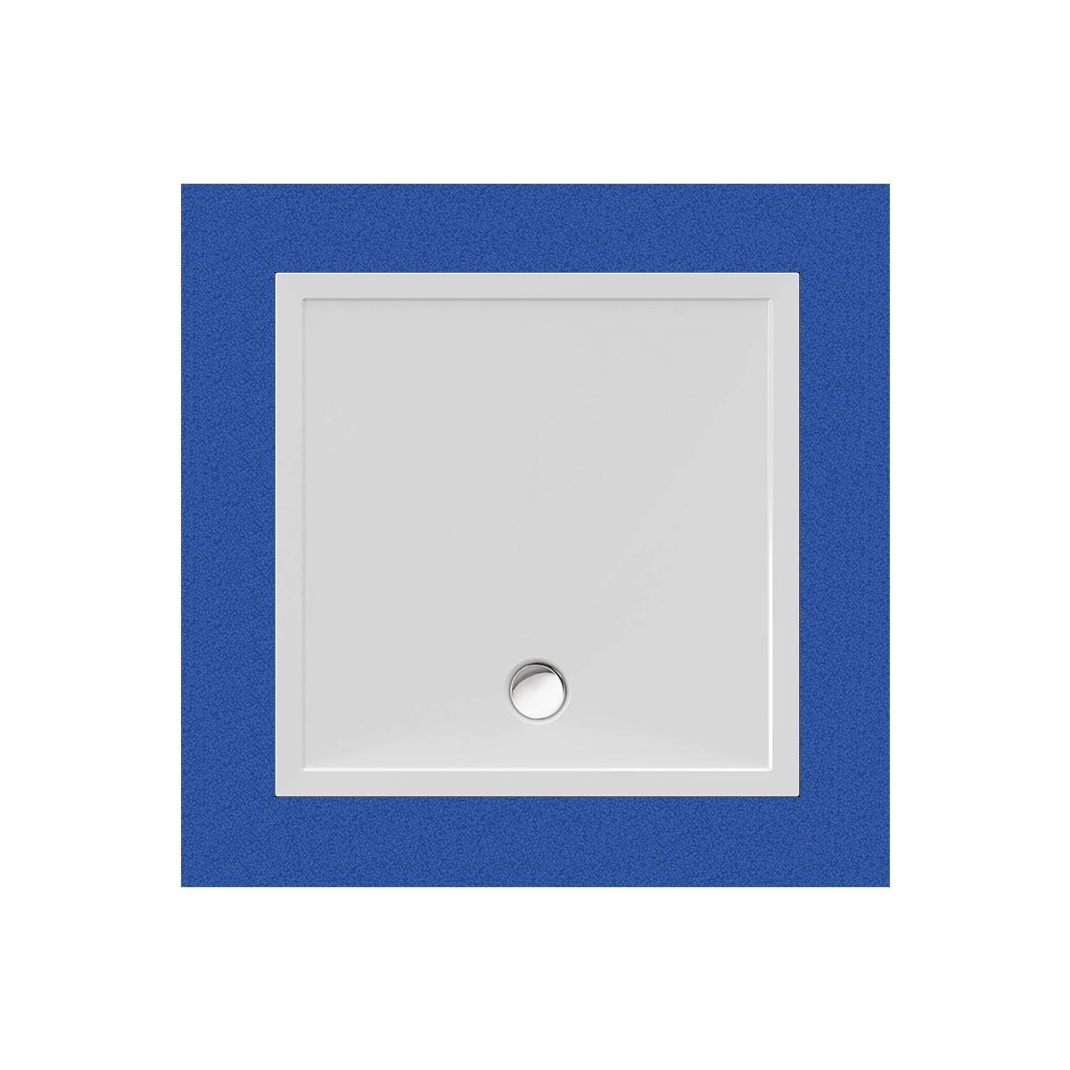 Viereckduschwanne Deepstone E, 100 x 100 x 2 cm, weiß 