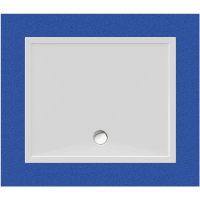 Rechteckduschwanne Deepstone E, 120 x 100 x 2 cm, weiß inkl. CS-Finish-Dichsystem