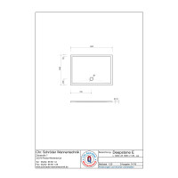 Rechteckduschwanne Deepstone E, 140 x 100 x 2 cm, weiß inkl. CS-Finish-Dichsystem