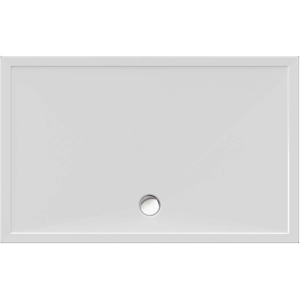 Rechteckduschwanne Deepstone E, 160 x 100 x 2 cm, weiß