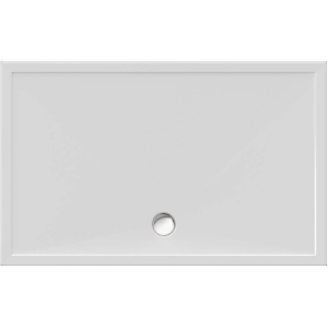 Rechteckduschwanne Deepstone E, 160 x 100 x 2 cm, weiß