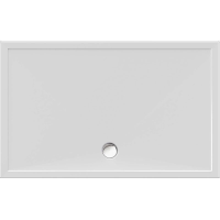 Rechteckduschwanne Deepstone E, 160 x 100 x 2 cm, weiß