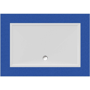 Rechteckduschwanne Deepstone E, 160 x 100 x 2 cm, weiß inkl. CS-Finish-Dichsystem