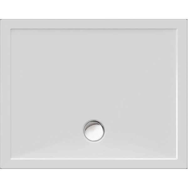 Rechteckduschwanne Deepstone E, 100 x 80 x 2 cm, weiß
