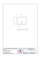Rechteckduschwanne Deepstone E, 100 x 80 x 2 cm, weiß