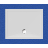 Rechteckduschwanne Deepstone E, 100 x 80 x 2 cm, weiß inkl. CS-Finish-Dichsystem