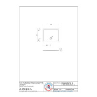 Rechteckduschwanne Deepstone E, 100 x 80 x 2 cm, weiß inkl. CS-Finish-Dichsystem