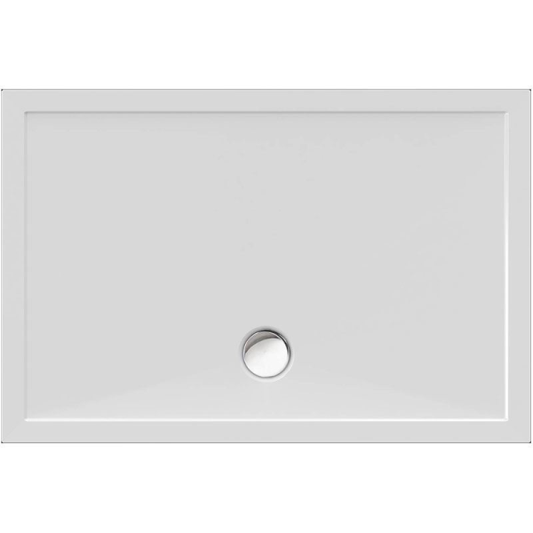 Rechteckduschwanne Deepstone E, 120 x 80 x 2 cm, weiß