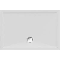 Rechteckduschwanne Deepstone E, 120 x 80 x 2 cm, weiß