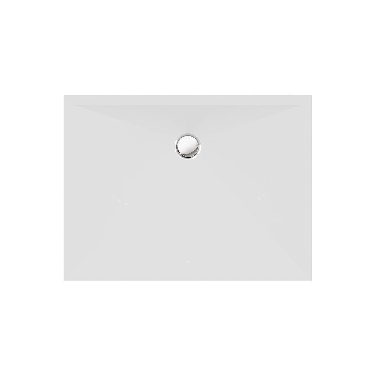 Rechteckduschwanne Stoneflat E, 90 x 80 x 2 cm, weiß