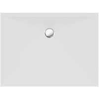 Rechteckduschwanne Stoneflat E, 90 x 80 x 2 cm, weiß