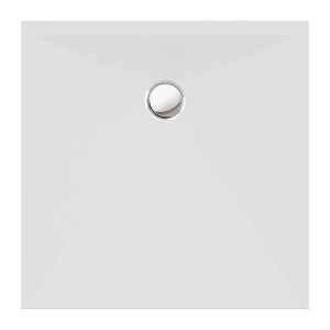 Viereckduschwanne Stoneflat E, 90 x 90 x 2 cm, weiß