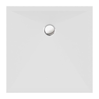 Viereckduschwanne Stoneflat E, 100 x 100 x 2 cm, weiß