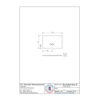 Rechteckduschwanne Stoneflat New E, 120 x 80 x 2 cm, weiß