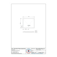 Rechteckduschwanne Stoneflat E, 120 x 100 x 2 cm, weiß