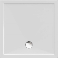 Viereckduschwanne Deepstone E, 80 x 80 x 2 cm, weiß