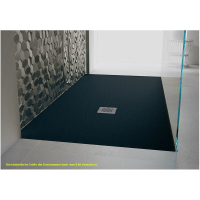 Viereckduschwanne Slatestone H E, 100 x 100 x 3 cm, graphit