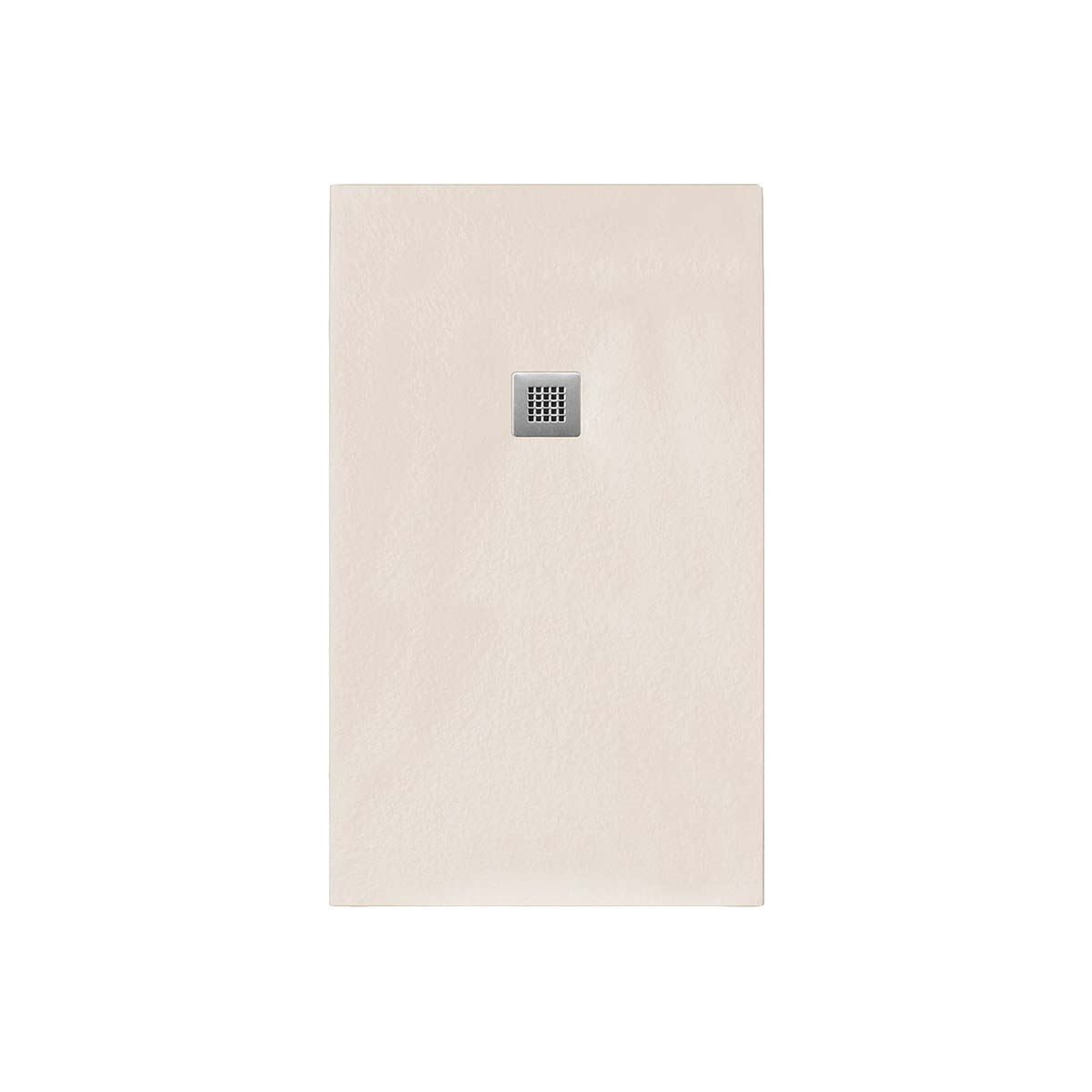 Rechteckduschwanne Slatestone L E, 80 x 70 x 3 cm, creme
