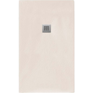 Rechteckduschwanne Slatestone L E, 80 x 70 x 3 cm, creme