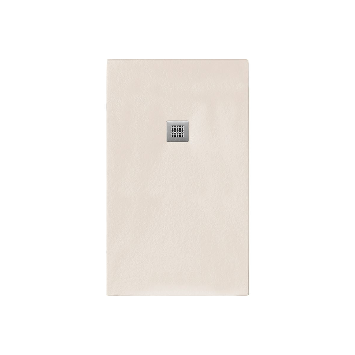 Viereckduschwanne Slatestone L E, 80 x 80 x 3 cm, creme