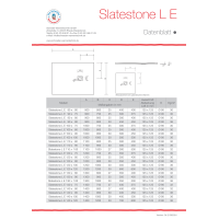 Viereckduschwanne Slatestone L E, 90 x 90 x 3 cm, anthrazit RAL 7016