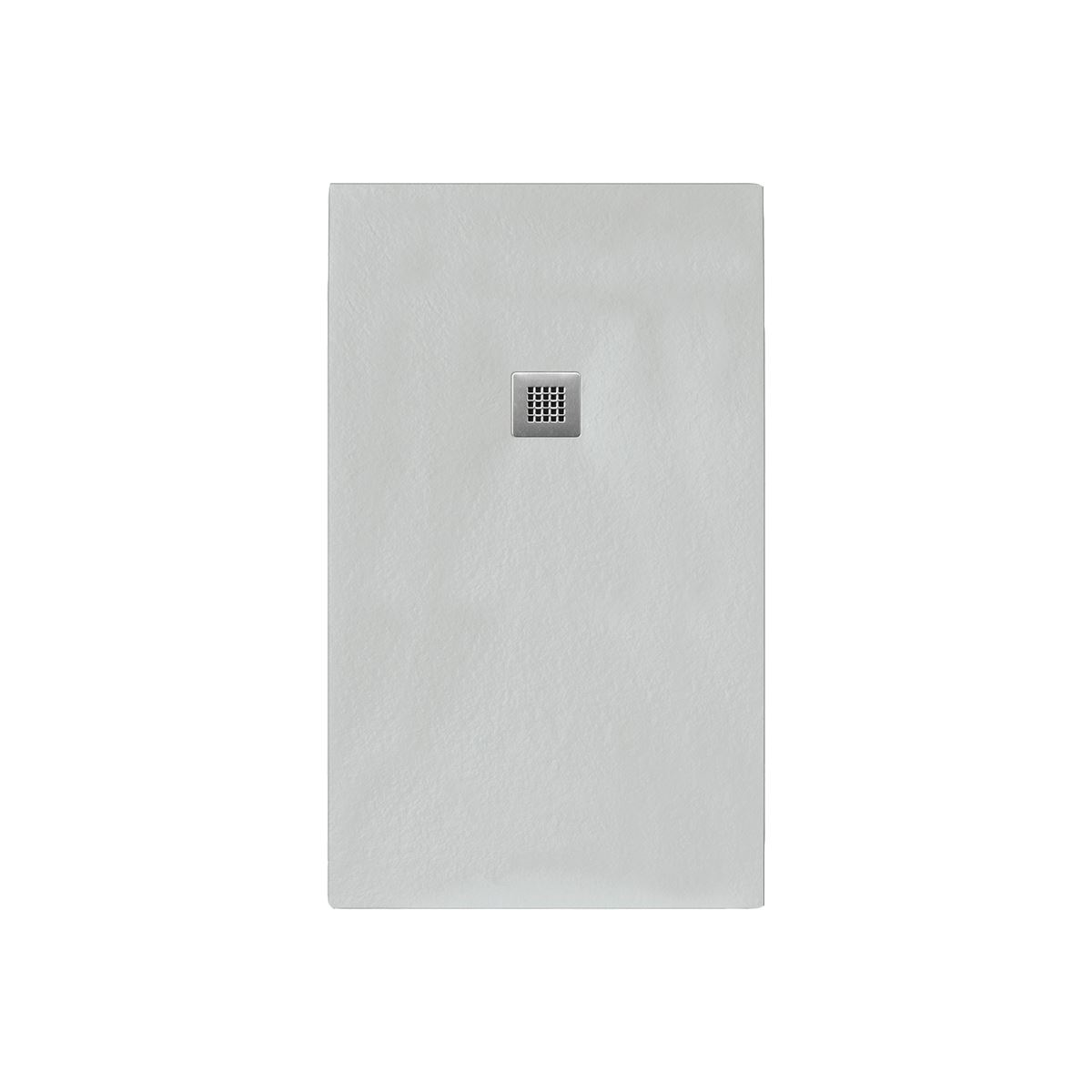 Viereckduschwanne Slatestone L E, 100 x 100 x 3 cm, perlgrau