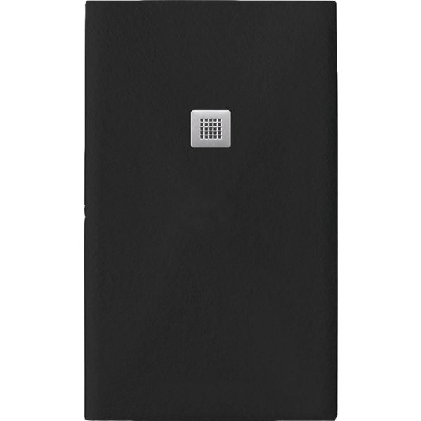 Rechteckduschwanne Slatestone L E, 120 x 90 x 3 cm, anthrazit RAL 7016