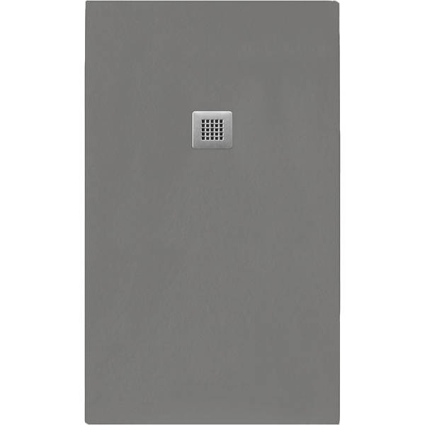 Rechteckduschwanne Slatestone L E, 120 x 100 x 3 cm, grau