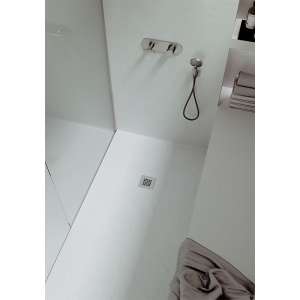 Rechteckduschwanne Slatestone L E, 130 x 90 x 3 cm, weiß