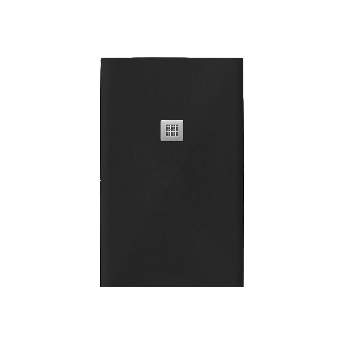 Rechteckduschwanne Slatestone L E, 140 x 120 x 3 cm, anthraz