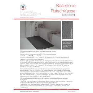 Rechteckduschwanne Slatestone L E, 160 x 100 x 3 cm, anthrazit RAL 7016