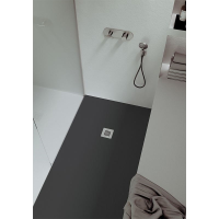 Rechteckduschwanne Slatestone L E, 180 x 80 x 3 cm, anthrazit RAL 7016