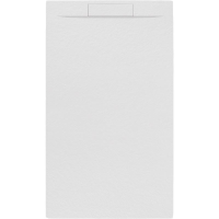 Rechteckduschwanne Slatestone Cover E, 120 x 80 x 3 cm, weiß