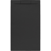 Rechteckduschwanne Slatestone Cover E, 140 x 80 x 3 cm, anthrazit RAL 7016