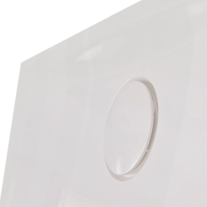Viereckduschwanne Geostone Corta E, 90 x 90 x 2 cm, weiß