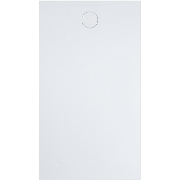 Rechteckduschwanne Geostone Corta E, 140 x 90 x 2 cm, schneeweiß matt