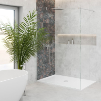Rechteckduschwanne Geostone Selectas E, 200 x 100 x 2 cm, weiß