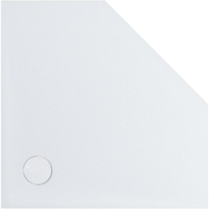 Fünfeckduschwanne Geostone Taglio F, 90 x 90 x 2 cm, weiß