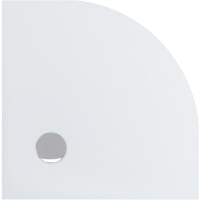 Viertelkreisduschwanne Geostone Giro R, 90 x 90 x 2 cm, weiß R55