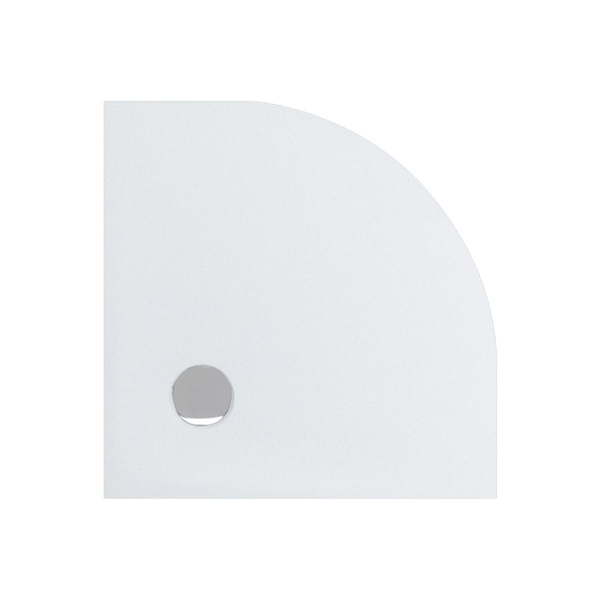 Viertelkreisduschwanne Geostone Giro R, 90 x 90 x 2 cm,...