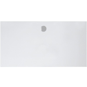 Rechteckduschwanne Geostone Pagina E, 160 x 100 x 2 cm, schneeweiß matt