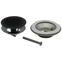 Badewannen Ablaufgarnitur Golem  1 1/2" Up & Down, schwarz matt