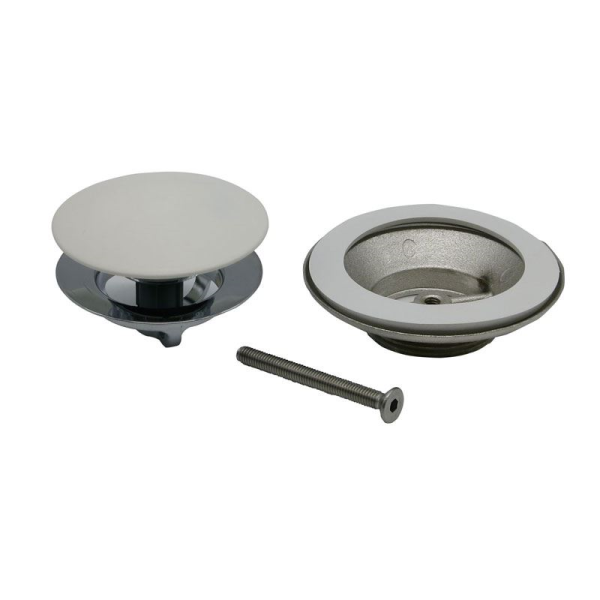 Badewannen Ablaufgarnitur Golem  1 1/2" Up & Down, cremeweiß matt