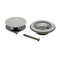 Badewannen Ablaufgarnitur Golem  1 1/2" Up & Down, cremeweiß matt
