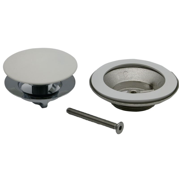 Badewannen Ablaufgarnitur Golem  1 1/2" Up & Down, weiß glanz