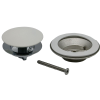 Badewannen Ablaufgarnitur Golem  1 1/2" Up & Down, weiß glanz