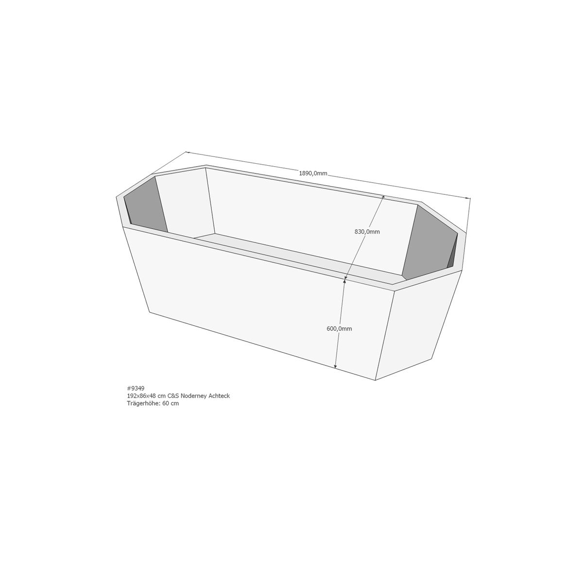 Badewannenträger für Norderney box