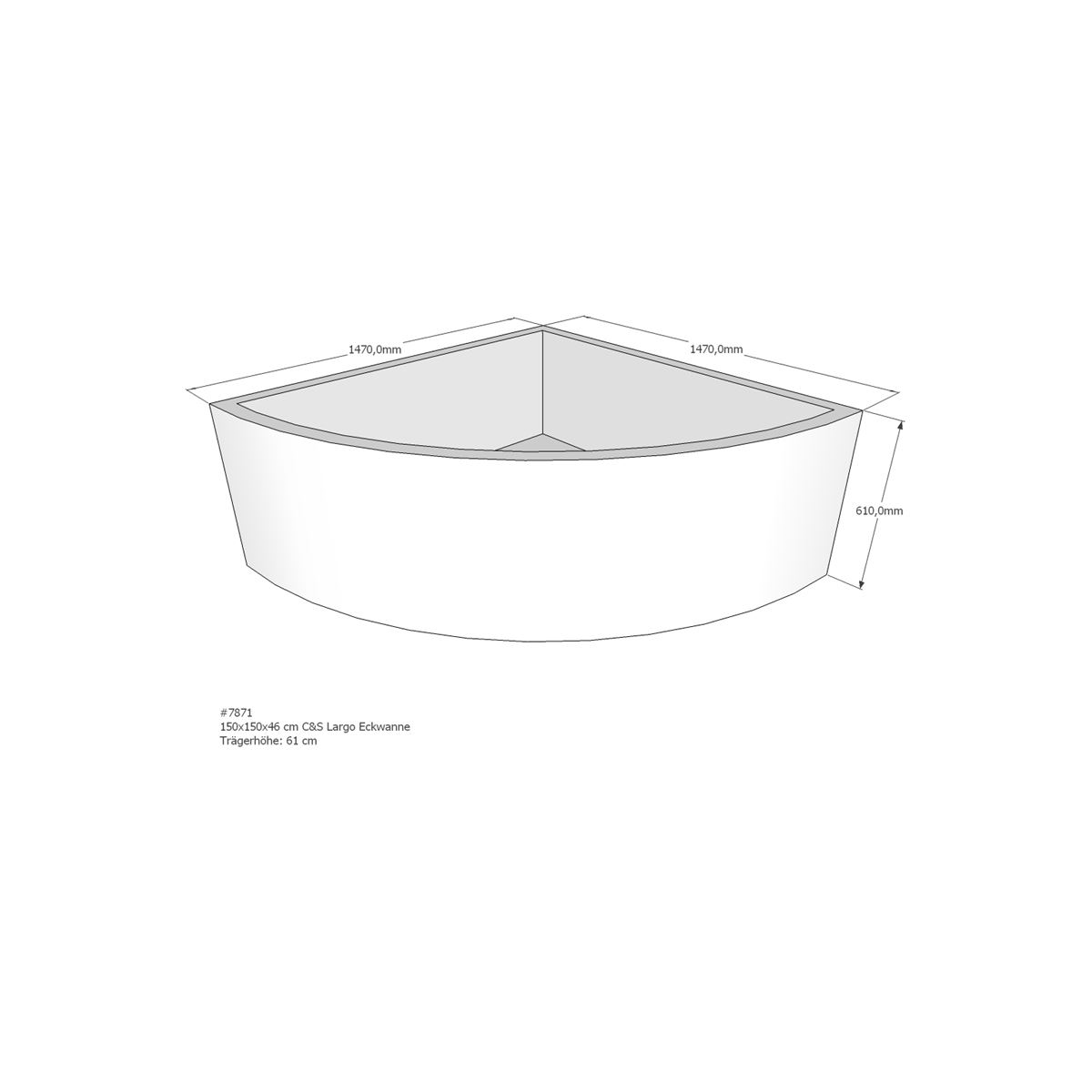 Badewannenträger für Largo, 15 box