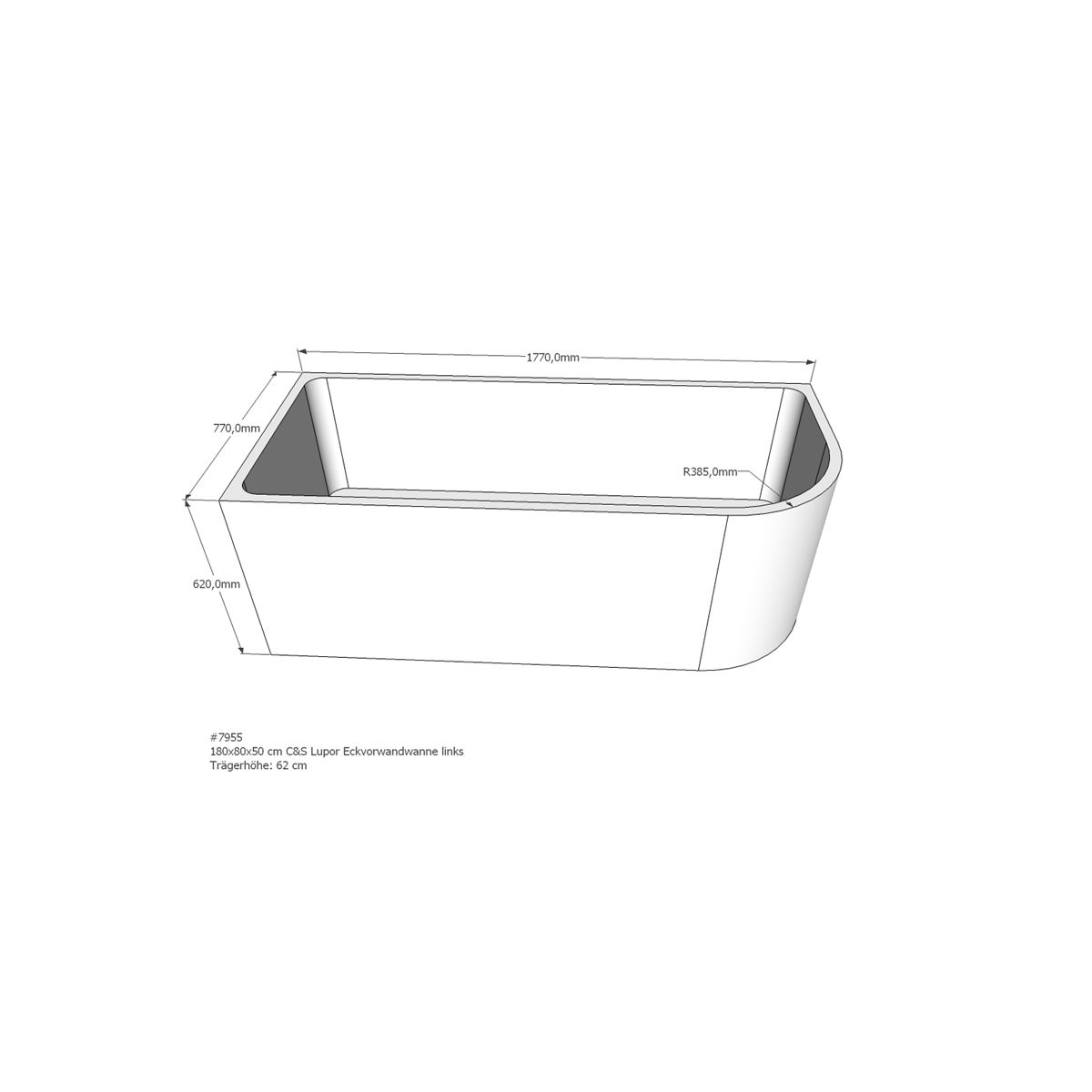 Badewannenträger für Lupor, 18 box