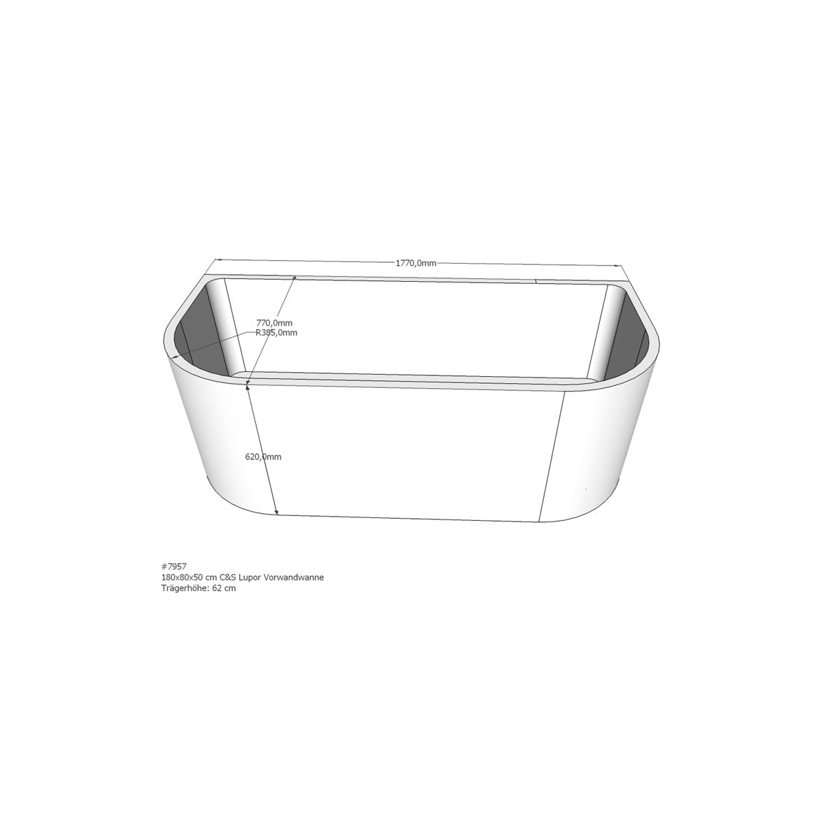 Badewannenträger für Lupor, 18 box